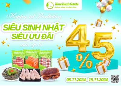 Bùng Nổ Sinh Nhật 01 Tuổi Cùng New Fresh Mart